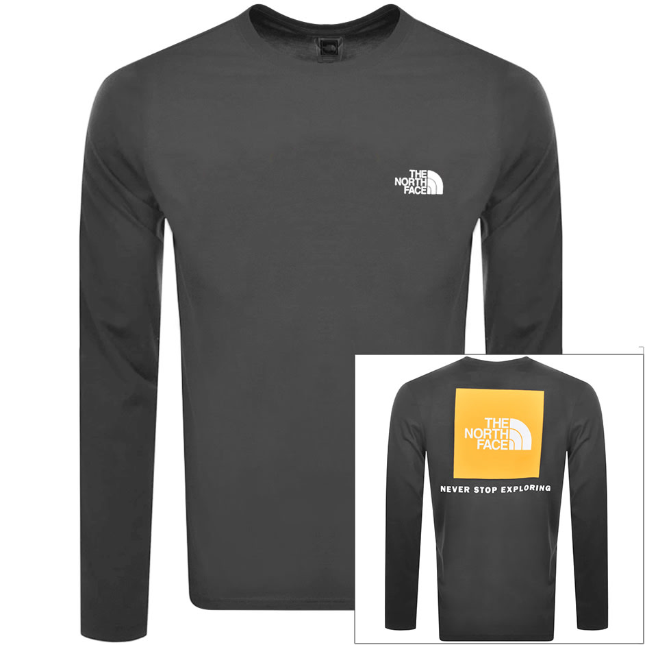 Alternative Image for ProductThe North Face Long Sleeve Redbox T Shirt Grey1